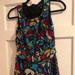 Colorful Voir Voir sleeveless belted dress